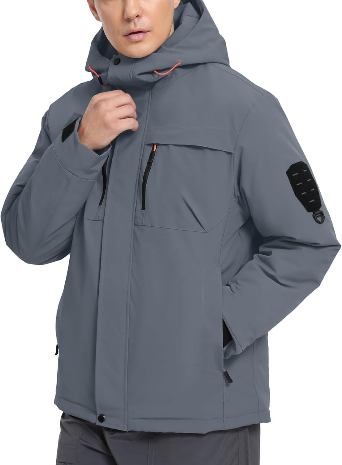 Men's Winter Ski Jacket Waterproof Warm Snow Coat Insulated Snowboarding Jacket Hooded Windproof Parka Raincoat - Image 2