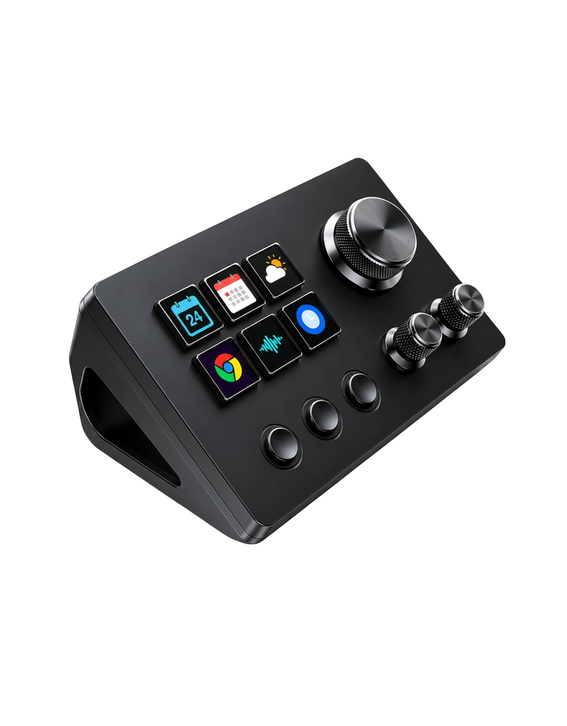 APEX LIGHT Streaming Macro Keypad, Programmable Stream Controller Dock with 6 LCD Custom Keys & 3 Control Knobs, Gaming Shortcut Keyboard for OBS, Twitch, YouTube, Windows/Mac | 1 Year warrenty-image-15