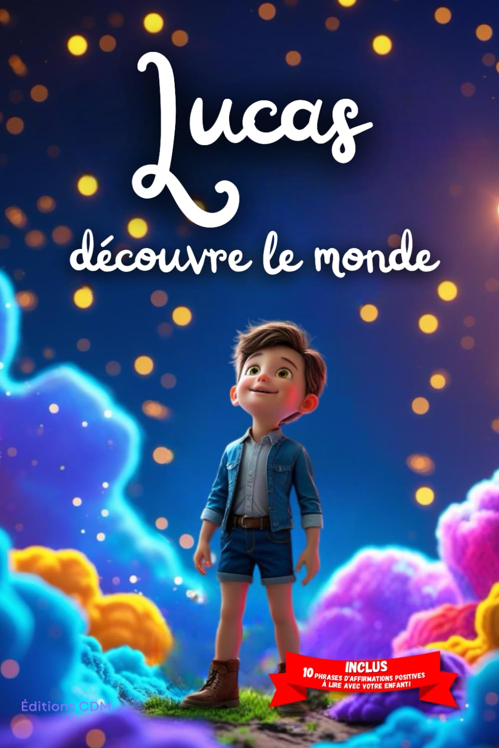 Lucas découvre le monde: Livre personnalisé prénom, mini-histoires magiques, aventures, confiance en soi, leçons de vie, affirmations positives, ... en famille, endormissement paisible : Lucas