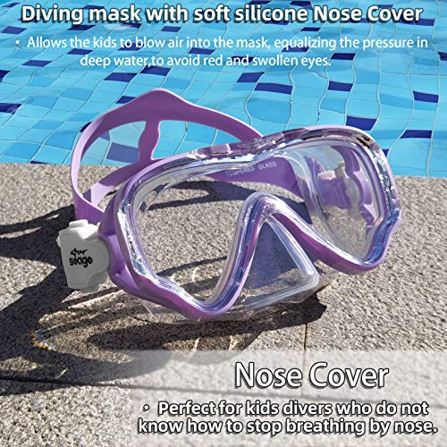 Seago Kids Swim Goggles con Cubierta para la Nariz Antiempañante para Niños 5-15 años miniatura 6