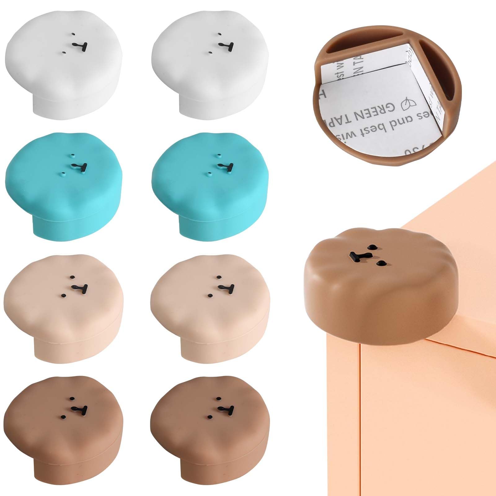 Acquista 4/8/12/16Pc Protezione angolare aggiornata Protezioni angolari e bordi in silicone di sicurezza per bambini Protezione angolare per mobili addensata ampliata in Italia a partire da 2.94