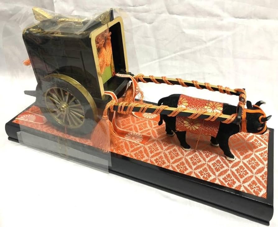 未開封 美品 雛人形 御所車 牛車 金 ひな人形
