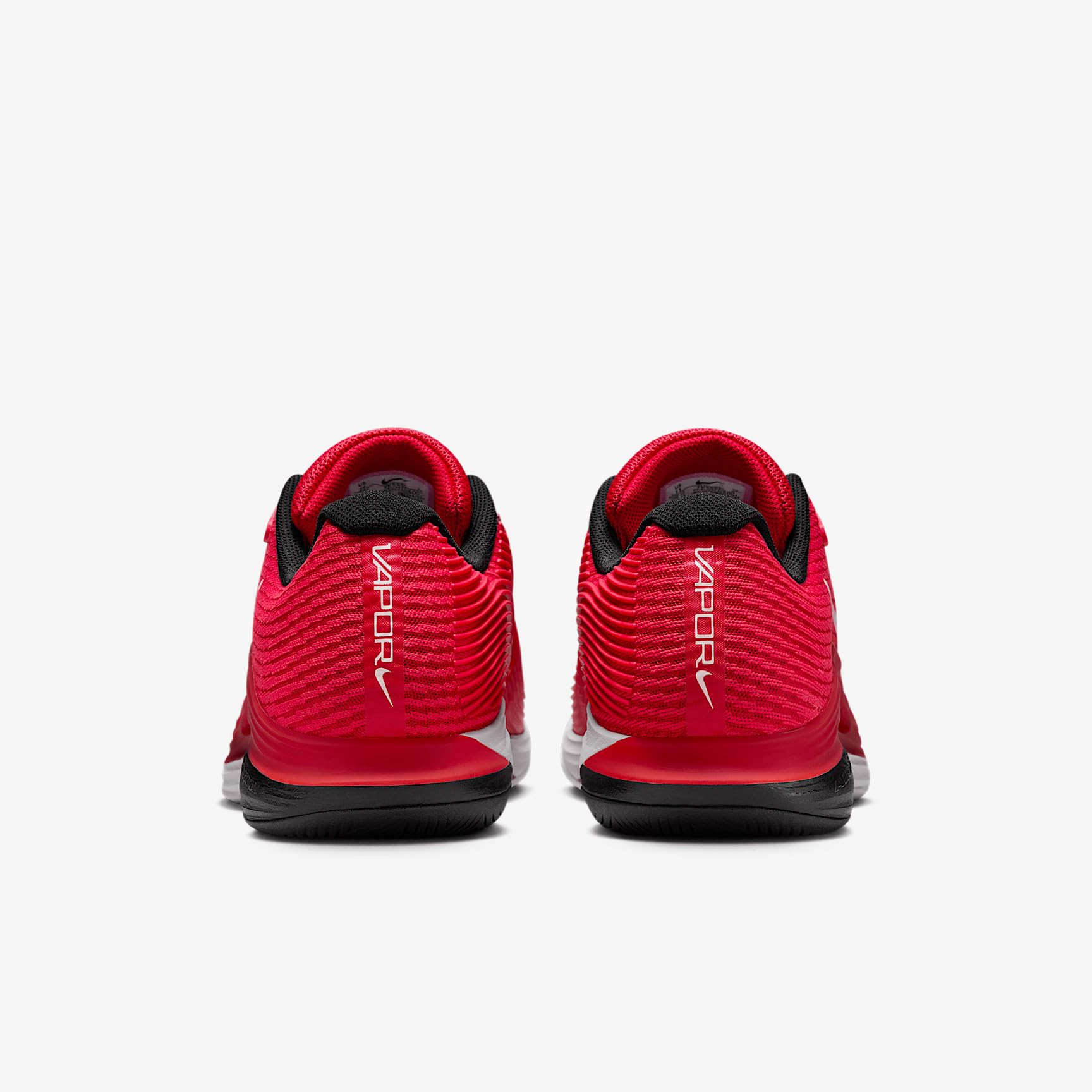 Nike Vapor 12 - Tenis de pista dura para hombre (FV5552-600, rojo universitario/negro/rojo gimnasio/blanco), University Red/Black/Gym Red/White, 47.5 EU