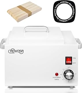 Single Wax Warmer Professional 3L Electric Wax Heater Machine Hold 5.5 Lbs for Hair Removal, Large Waxing Pot Paraffin Facial Skin Body SPA Salon Equipment with 100 Sticks