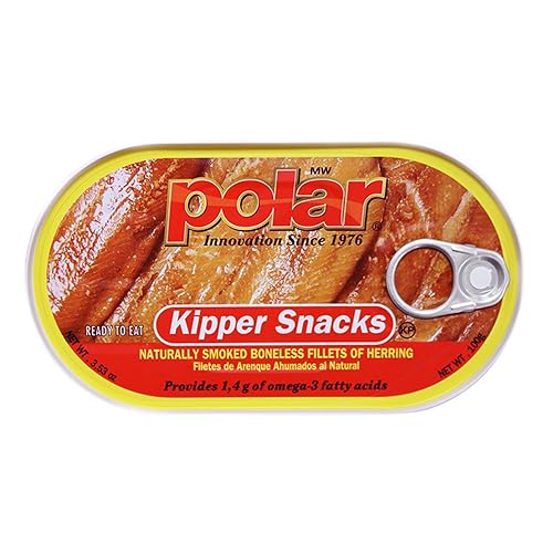 MW Polar Arenque Kipper aperitivos 353-onzas Paquete de 18