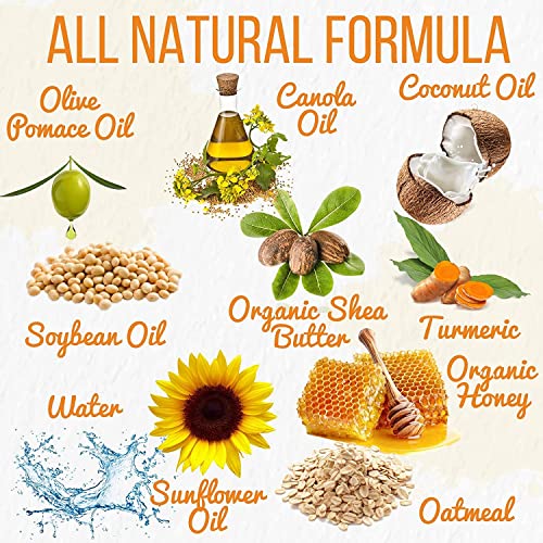 Natural Turmeric Soap Bar For Face & Body – Turmeric Skin Brightening Soap For Dark Spots, Intimate Areas, Underarms – Turmeric Face Wash Reduces Acne, Fades Scars & Cleanses Skin – 5Oz Turmeric Bar Soap For All Skin Types Made In Usa (5 Ounce (Pack Of 2)) #TOP3