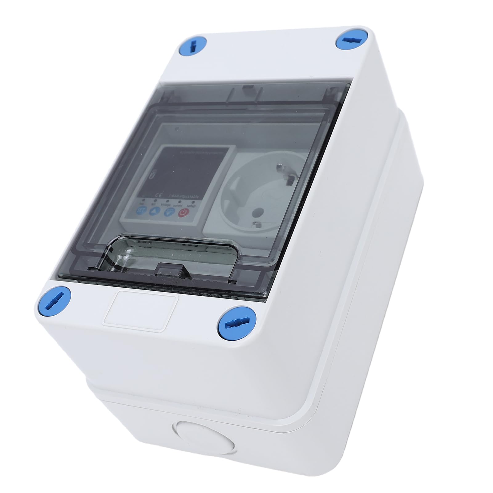 Bewinner Scatola di Distribuzione Intelligente Montata su Superficie con Presa da 16 A e Interruttore Automatico di Protezione Dalle Perdite WiFi da 63 A, Pannello di Alimentazione Domestico
