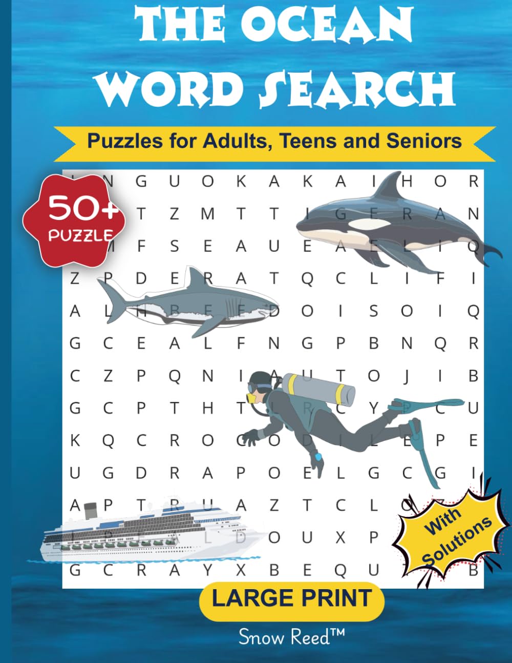 Ocean Word Search Puzzle Book: Fun and Relaxing Puzzles Inspired by the Sea