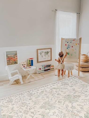 Miniatura 2 de The Shwally PlayMat - Alfombra de juego suave para bebé, tapete de espuma reversible, impermeable, limpiable, duradero, no tóxico e hipoalergénico,