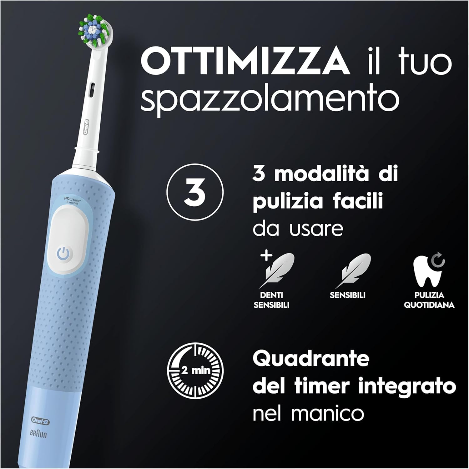 Oral-B Pro Vitality Brosse à dents électrique bleue
