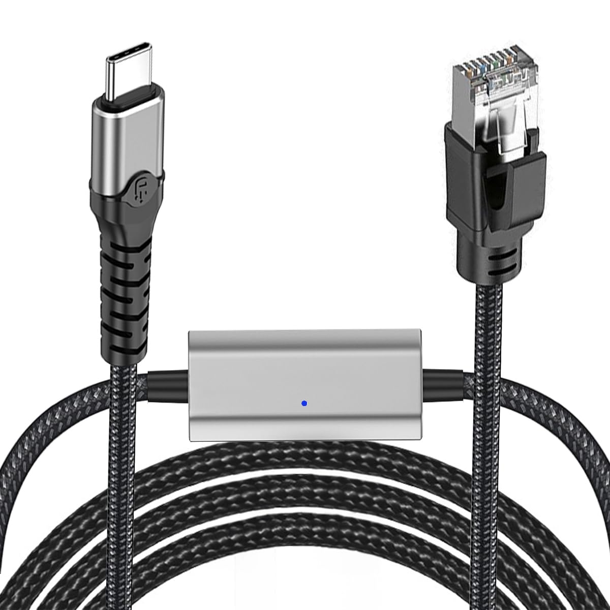 PIIHUSW Gigabit Ethernet to USB C Cable, Type C to RJ45 Cable (2 Meter)