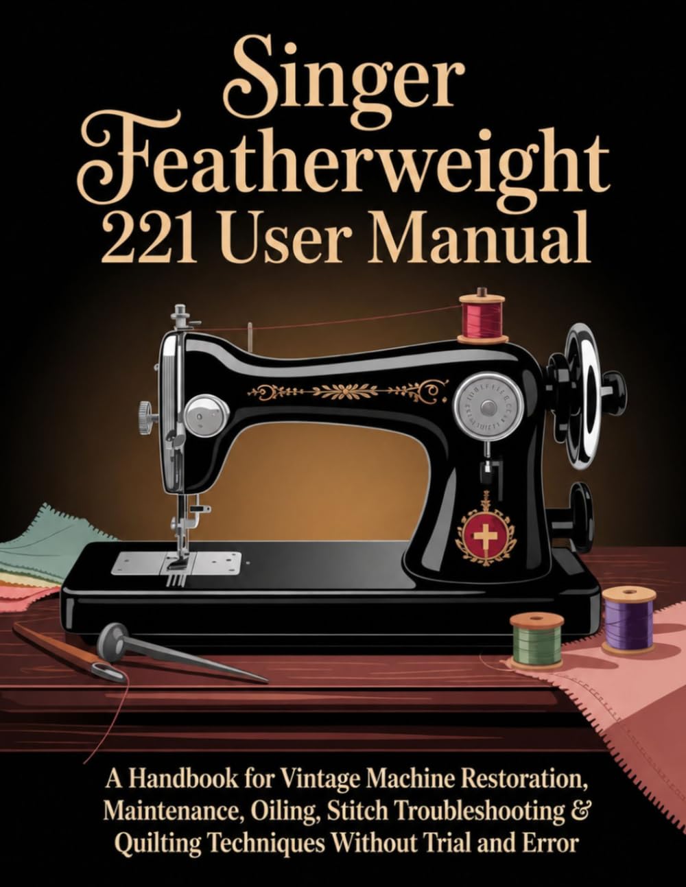 SINGER FEATHERWEIGHT 221 USER MANUAL: A Handbook for Vintage Machine Restoration, Maintenance, Oiling, Stitch Troubleshooting & Quilting Techniques Without Trial and Error