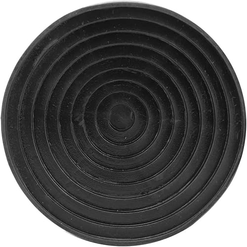 Miniatura 2 de Soporte redondo de goma negra, soporte de frasco de laboratorio de 3.543 in de diámetro, soporte de goma para frasco de ebullición, base de