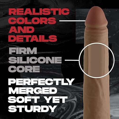 Miniatura 4 de Shaft Modelo J Flexiskin Consolador realista de doble capa para penetración más profunda, juguetes sexuales extremadamente suaves, consolador de