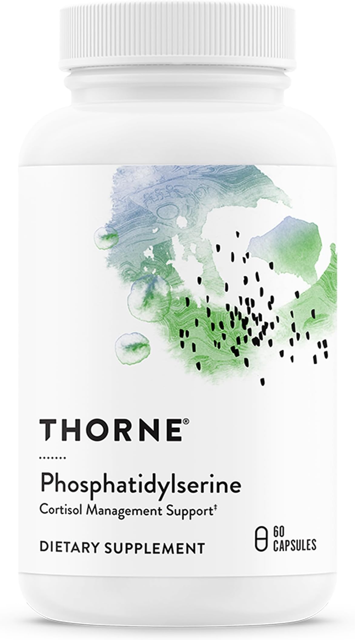 Phosphatidylserine - Supports Healthy Brain Function, Memory & Focus - Helps Regulate Cortisol During Stress* - Third-Party Certified - Gluten-Free, Dairy-Free - 60 Capsules