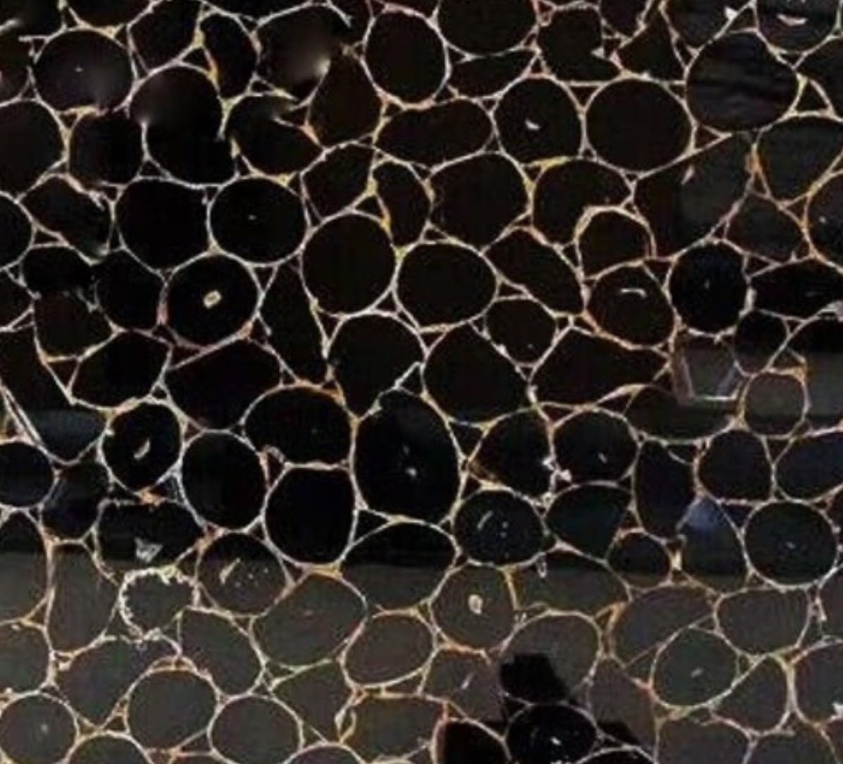 Table basse carrée noire en résine style Art and Crafts Indien 30,5 cm