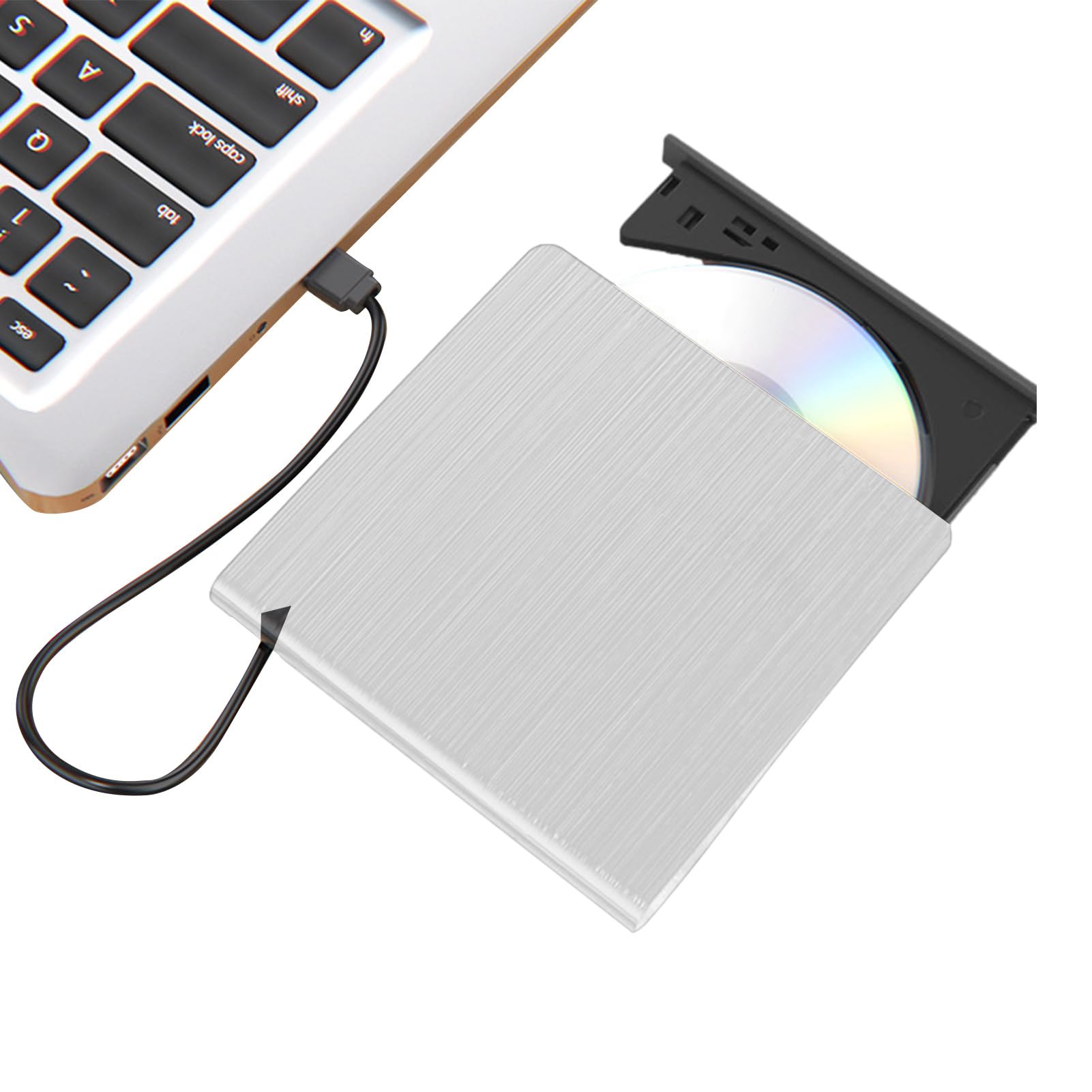 Lecteur Externe USB Graveur Disque Compact Unité Optique PC - 8