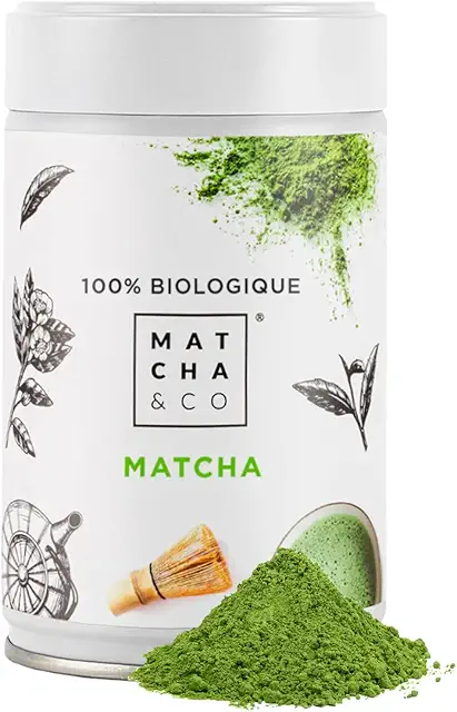 Matcha & CO Thé Vert Biologique 80g - Qualité Cérémonielle - Anatae Matcha