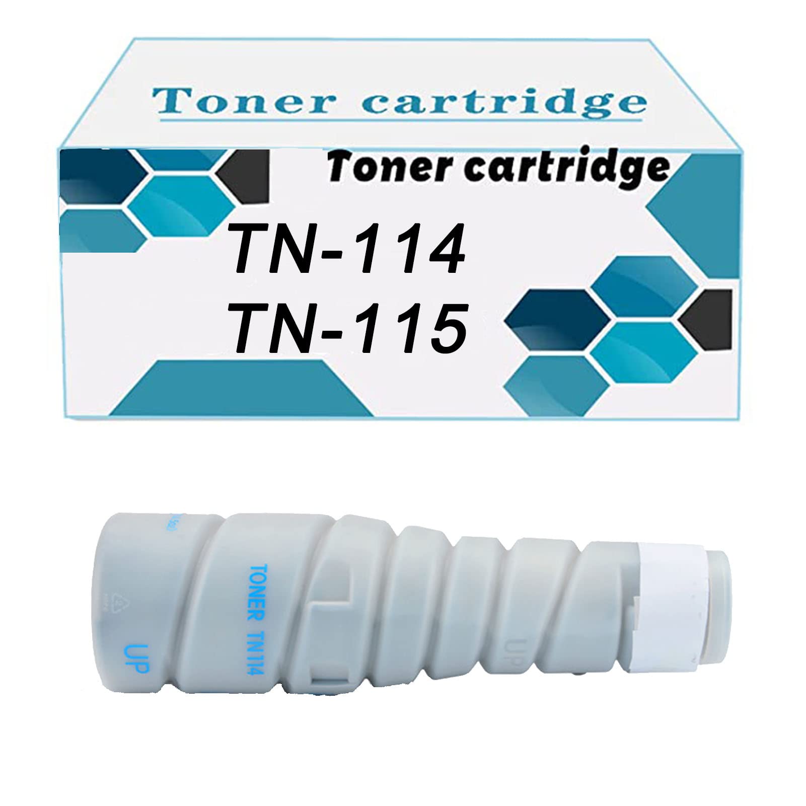 FNBA Toner Cartridge Compatible for Konica Minolta TN-114 TN-115 Printer Compatibility for Bizhub 162 163 180 181 210 211 Digital DI 152 183 1 Black