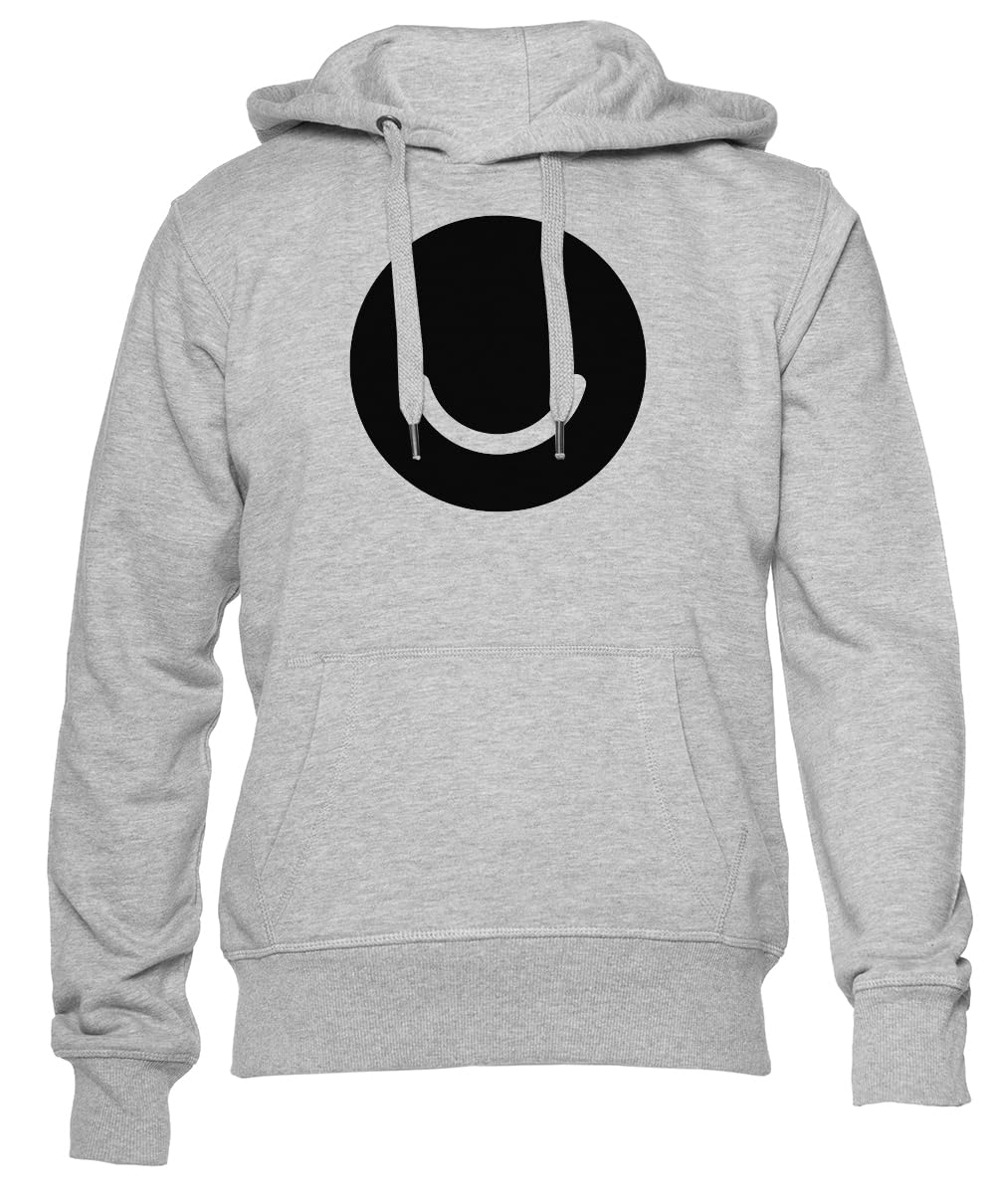 Ello Czarna Bluza Unisex Z Okrągłym Dekoltem Unisex Grey Hoodie Crewneck