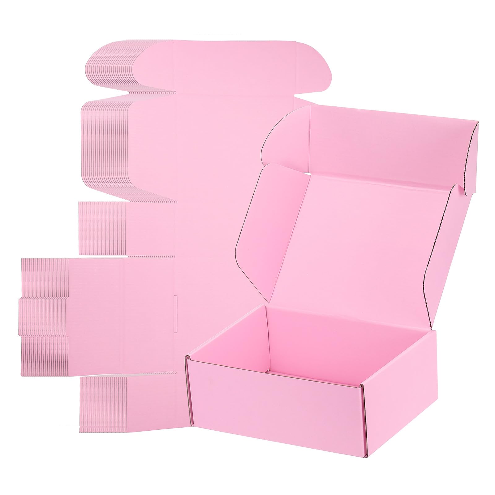 PATIKIL Scatole Di Cartone Spedizioni 8x6x3 Per Piccole Imprese 25Pz Scatole Regalo In Cartone Ondulato Per Spedizioni Traslochi Lavoretti Sorpresse natalizie Prodotti Da Regalo Rosa.