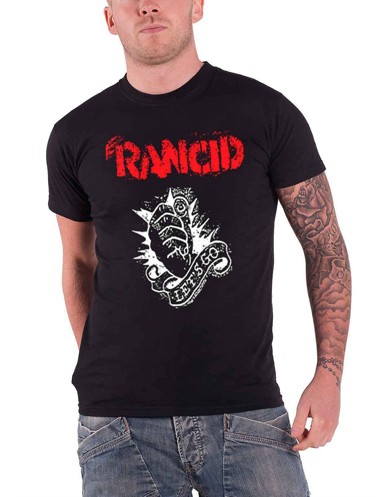 Rancid Let's Go Official Mens New Black T Shirt