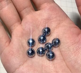 1pc 5g Weight High Purity Osmium Metal Bead, 99.95% Pure Melted Os Irregular Ball for Lab Experiments and Periodic Table Densest Element Specimen Collection Scientific Research