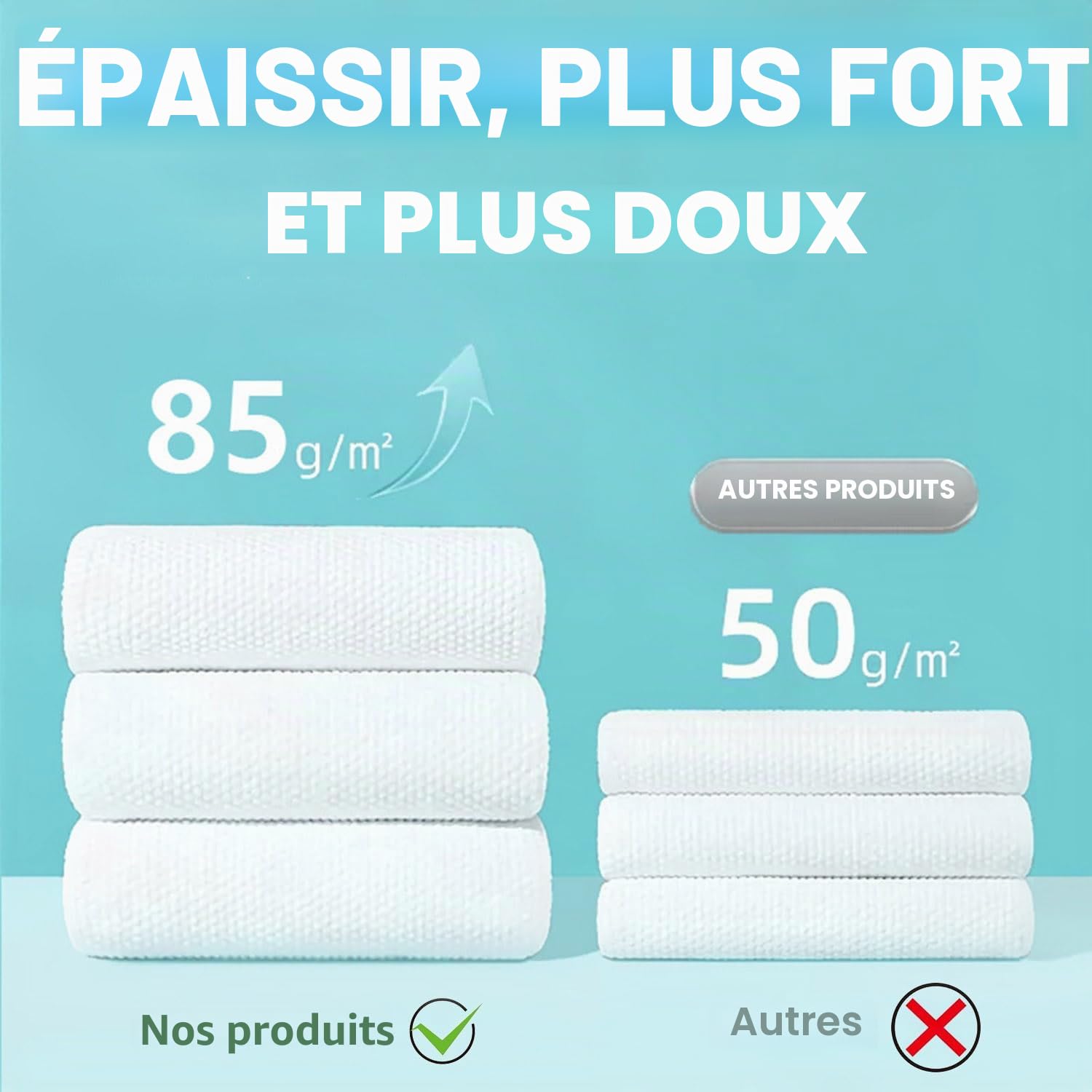 Lot de 10 grandes serviettes de bain compressées portables légères jetables en fibre de coton pour voyage, camping, gym, natation, plage (140 x 71 cm)
