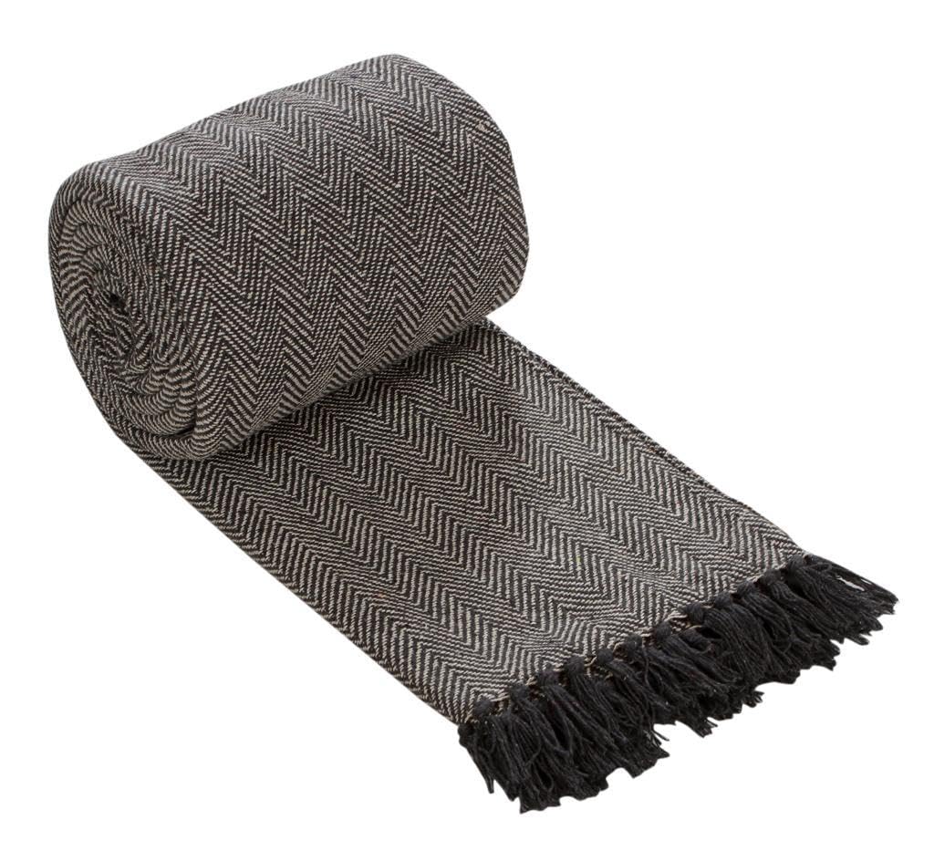 DN COLLECTION Cotton Throw For 4 Seater Sofa 250 x 385 cm Reversible