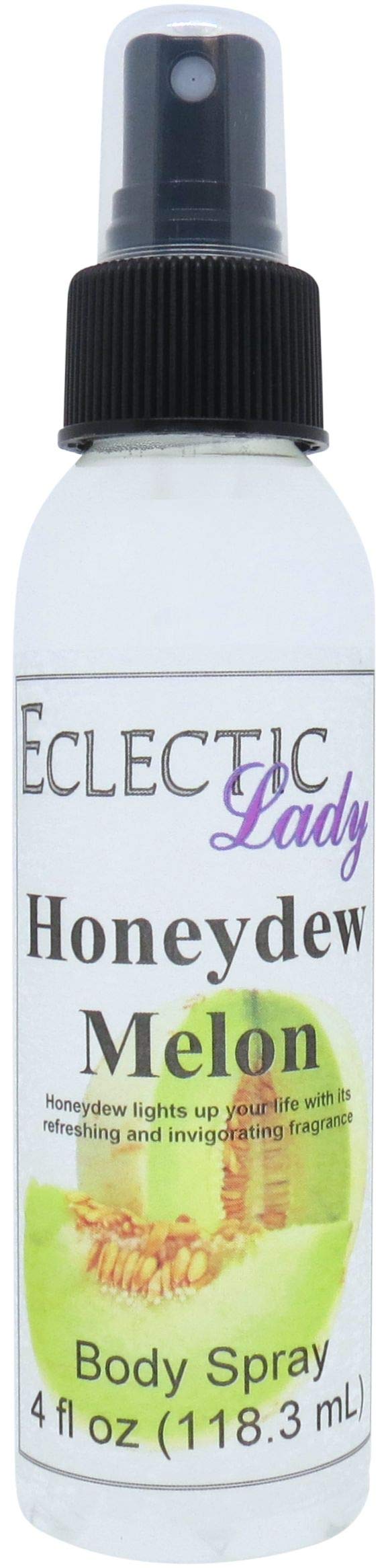 Eclectic LadyHoneydew Melon Body Spray, 4 ounces, Body Mist for Women with Clean, Light & Gentle Fragrance, Cologne with Soft, Subtle Aroma For Daily Use