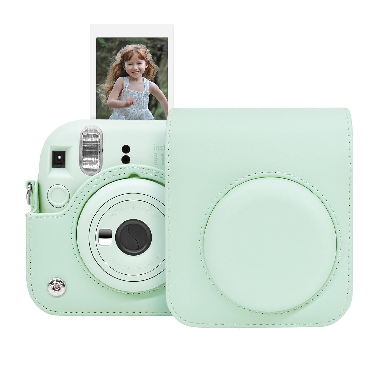 Nylon For Fujifilm Instax Mini 11 & Mini 12 Instant Camera Carry Case (Green) 4