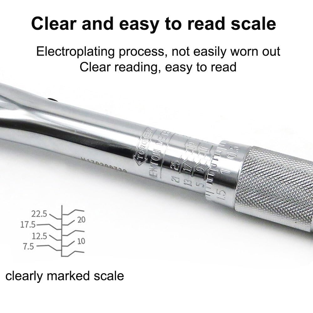 Telescopic Ratchet Klucz dynamometryczny 3/8 1/2 cala 19-210 N.m Kwadratowy klucz naprawczy z grzechotką Kluczowe narzędzia ręczne Klucze dynamometryczne(28-210 N.m)