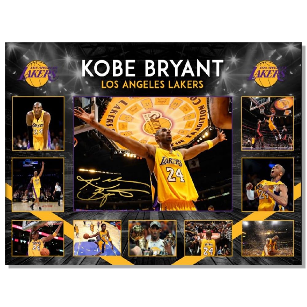 LPAIWXY Kebo Brynat Dunk poster For Fans Kids room Bedroom wall Decor-Basketball Kebo Brynat Signed Posters Canvas Prints Picture For Teen Boy girls Gifts