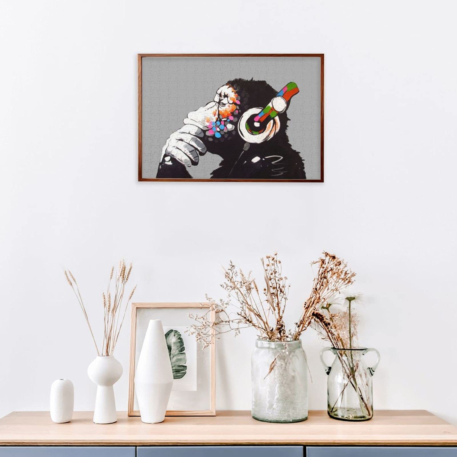 Amazon | ジグソーパズル 300ピース 木製 ゴリラ バンクシー Banksy