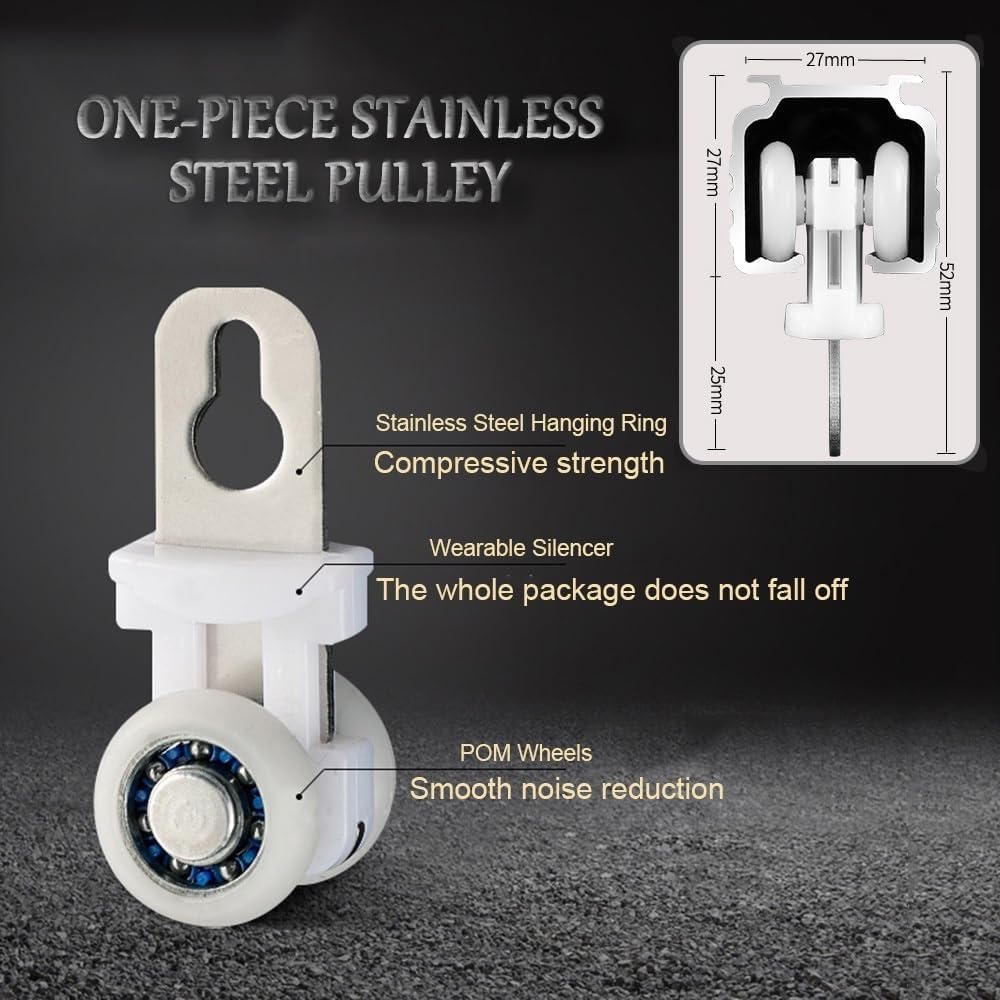 Aluminum Ceiling or Wall Mounted Curtain Track with Rollers,Hardware,and End Caps,Champagne,1.4m Single Rail