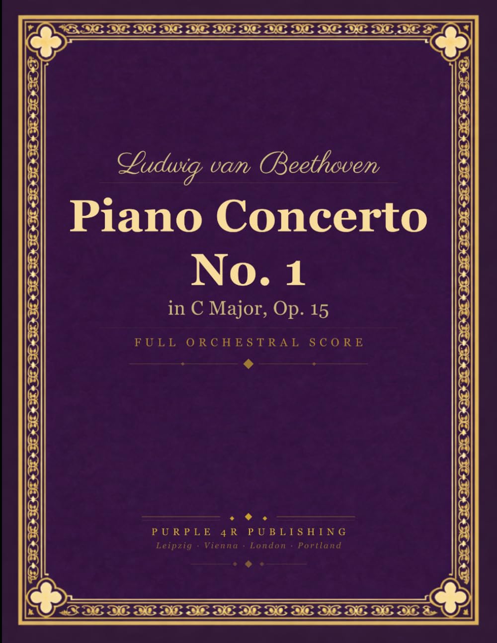 Beethoven: Piano Concerto No. 1 in C Major, Op. 15 - Full Orchestral Score