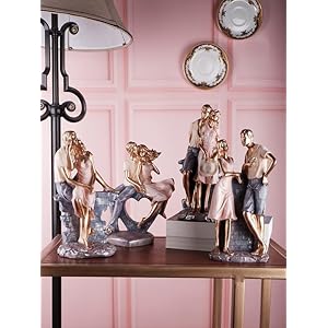 The White Ink décor Premium Couple Figurine, Unique Gift, Home Decorative Showpiece, Couple Sculpture Figurine Gift for…