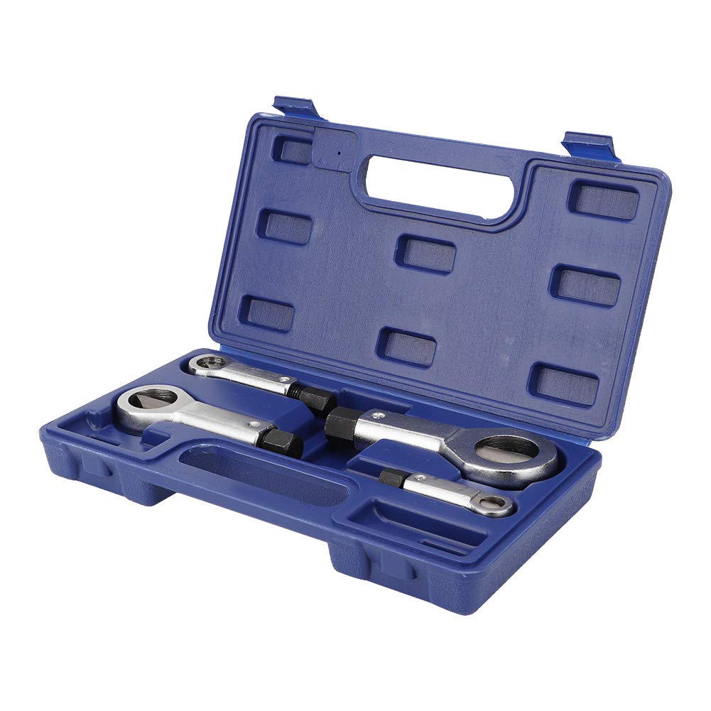 Outil de retrait d'écrou, Fydun 4 pièces séparateur de noix en acier au carbone écrou séparateur séparateur manuel pression Remover extracteur outil 9-27 mm Ensemble Répartiteur d'écrou