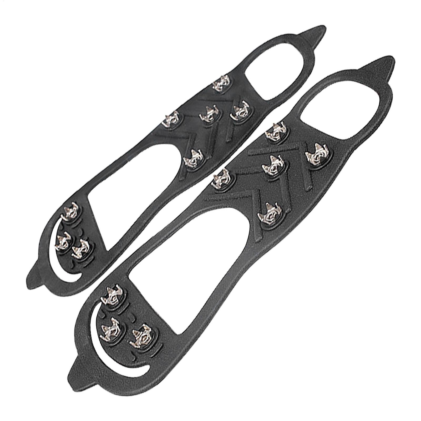 Shoe Grippers for Snow | Anti-Slip Ice Cleats for Boots | 2pcs Fall-Proof Snow Shoe Spikes with 8 Studs Anti-Slip Easy -Off Crampons Outdoor Men Women Must-Have