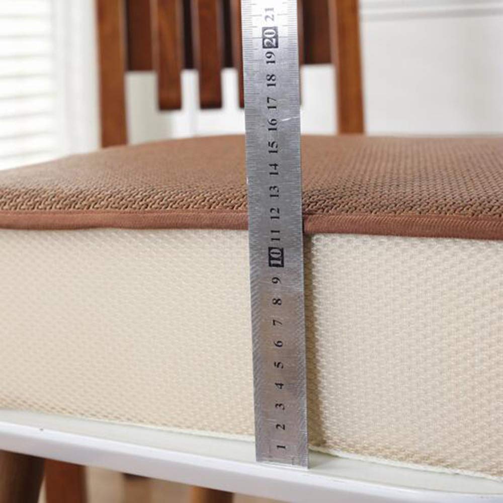 Cojín Cuadrado para Silla,Viscoelástica ortopédicos Grueso Cojines para Asiento De Coche para Elevar Altura Cojín De Asiento para Apoyo Baja Dolor De Espalda-j 40 * 40 * 12cm(16x16x5inch)