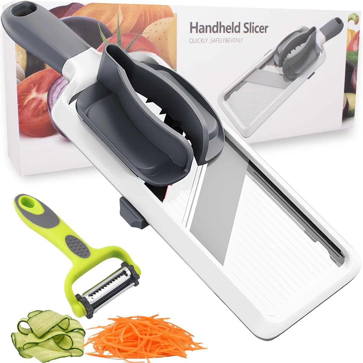 YAMJUG Multi Handheld Mandoline Slicer Adjustable