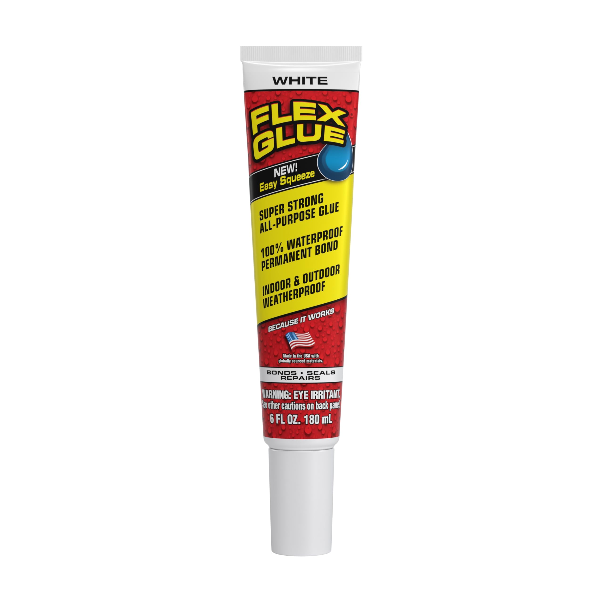 Flex Glue Strong Rubberized Waterproof Adhesive, 6-oz