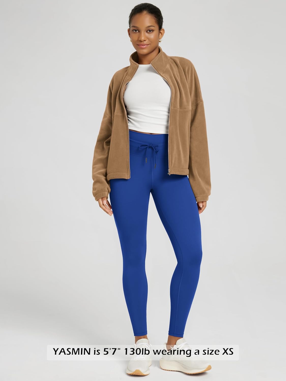 ODODOS Women's Drawstring Tie Daily Leggings 25" / 28" High Waist Workout Yoga Pants - Image 3