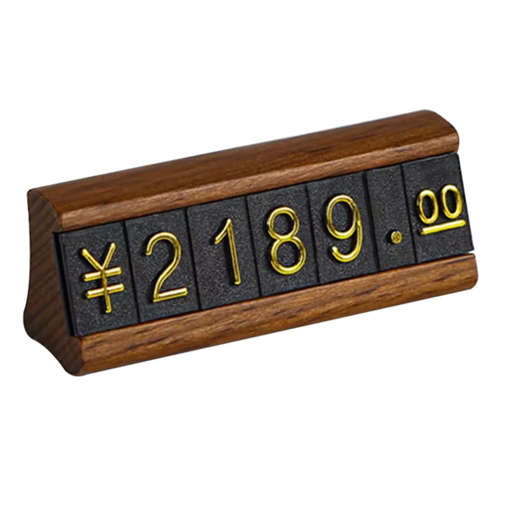 40 Set Mini Legno Combinato Numero Prezzo Cubi Etichetta Regolabile Numero Prezzo Etichetta Segno Titolare Carta Supporto B