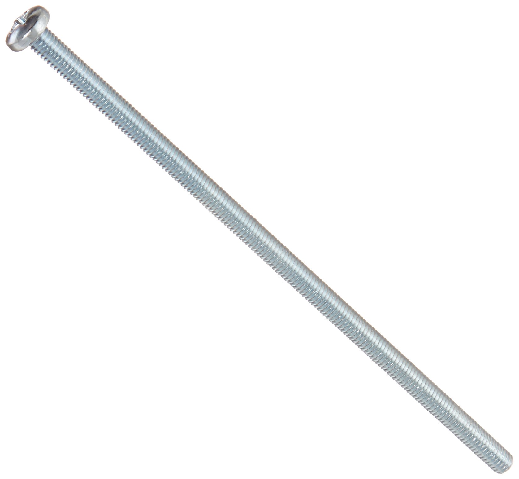 Steel Pan Head Machine Screws - Black Oxide, 12-24 Thread, 3/4" Length, Phillips Drive, Pack Of 50