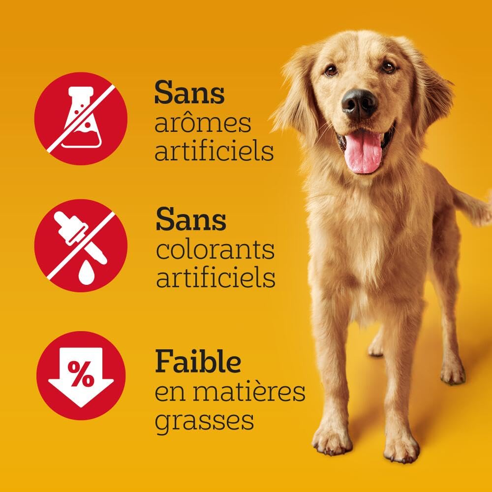 PEDIGREE Ranchos Sticks - Bâtonnets au foie de poulet - Récompenses pour chien adulte - 10 sachets de 60g