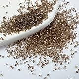 HINABTRU 8000 Brown Pixie Crystals for Nails-Micro 1.2mm Nail Rhinestones Sugar Nail Crystals-Tiny Glass Diamonds Beads for Nails-Mini Crushed Gems Stones Charms for Acrylic Nails