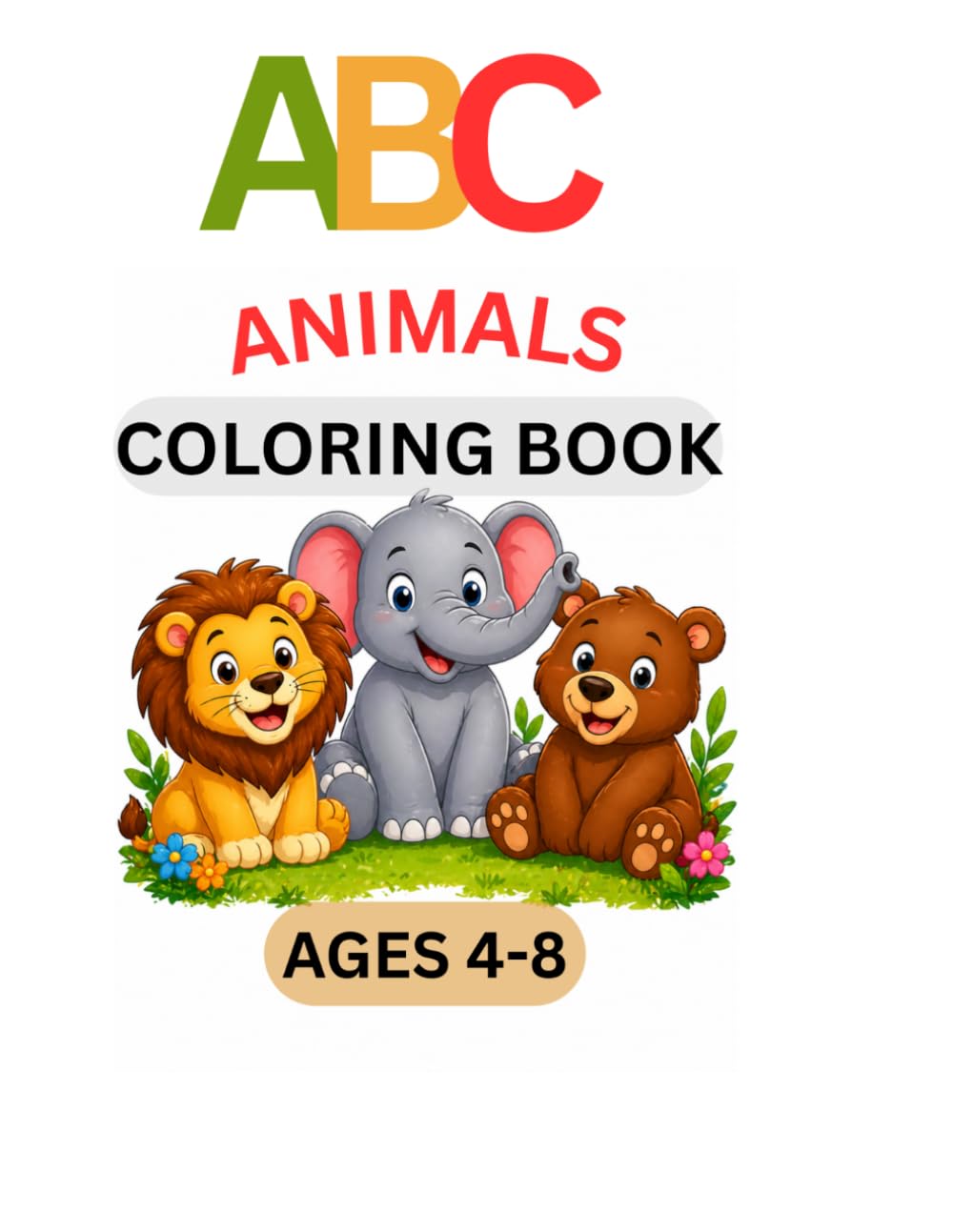 ABC Animal Coloring Book for Kids Ages 4-8
