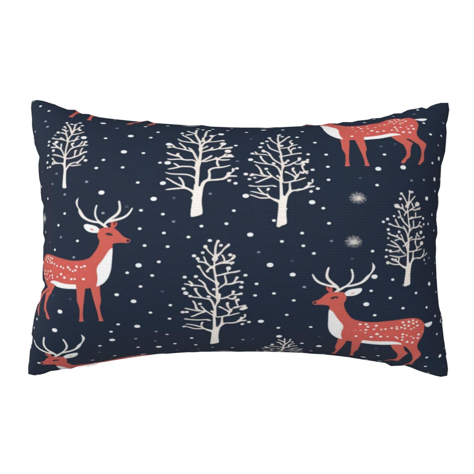 Funda Cojin 60x90cm Fundas Cojines Árbol de Navidad 2 Piezas, Nieve Cojines Decorativos, Fundas de Cojines, Lumbar Fundas Cojines Sofa Funda de Almohada, Sala de Estar Dormitorio Decoracion Hogar,S291