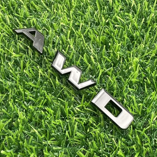 Image of Rear Tailgate Emblem Nameplate 3D Letter Badge Replacement for 2016-2024 84604285 inchAWD 1Pc (Gloss Black)
